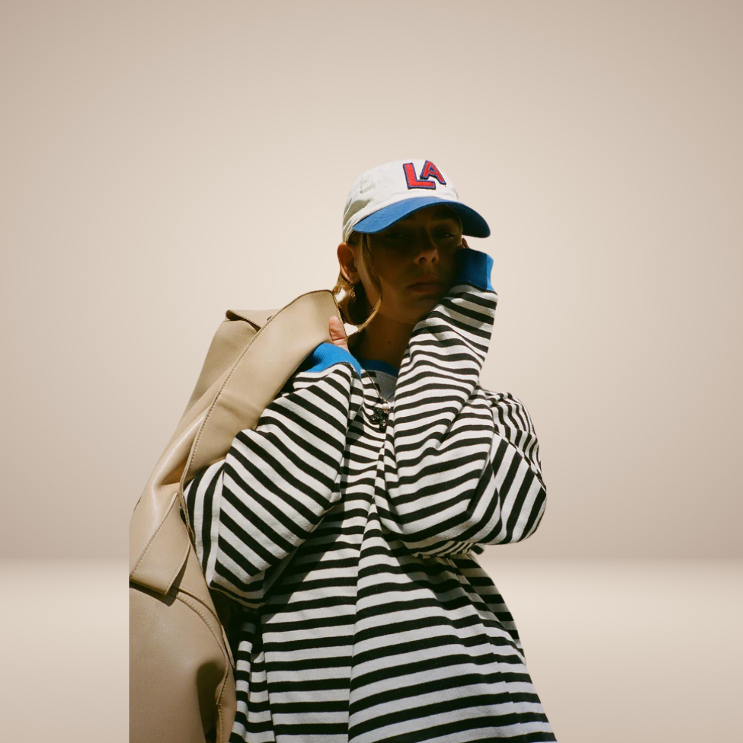 Gestreepte oversized Dames trui