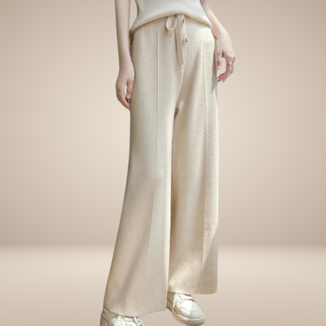 Relaxed Cashmere Broek voor Dames – Zachte en Luxe Pantalon