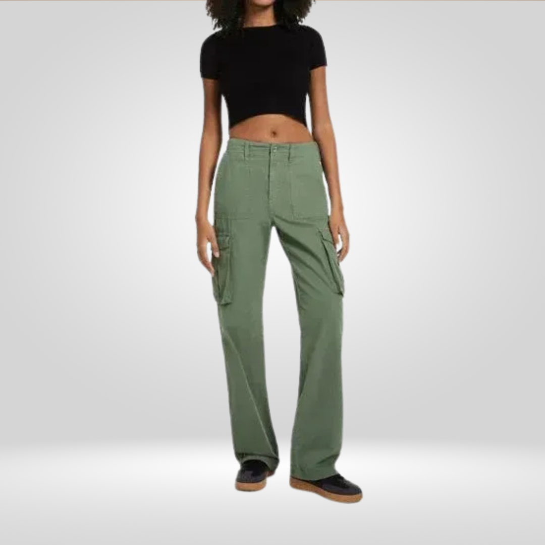 Straight Fit Cargobroek voor dames