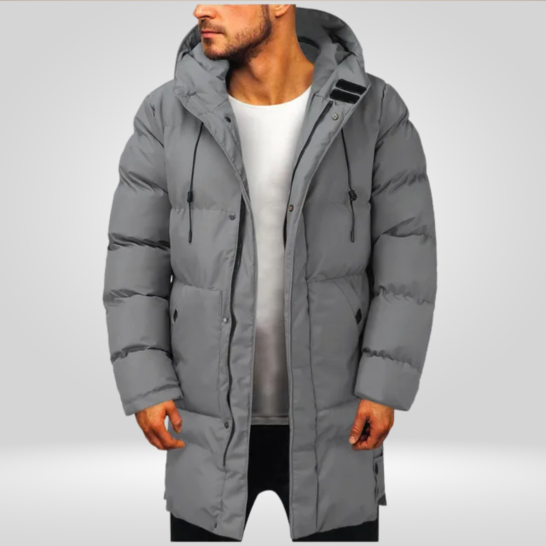 Winterparka voor Heren – Lange Winddichte Jas voor Koude Dagen