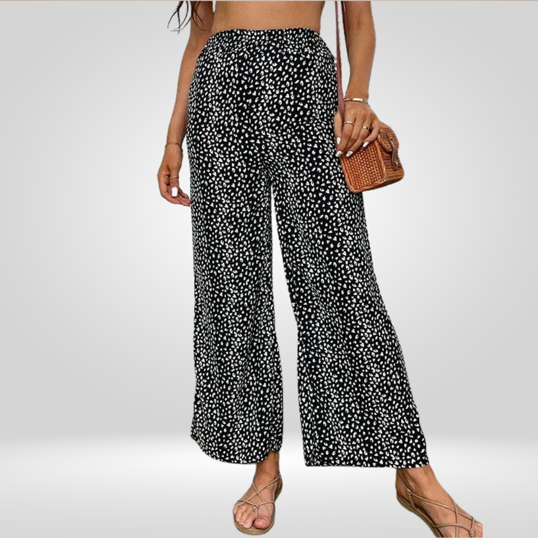 Dames Wijde Broek met Brede Pijpen – Trendy en Comfortabel Design