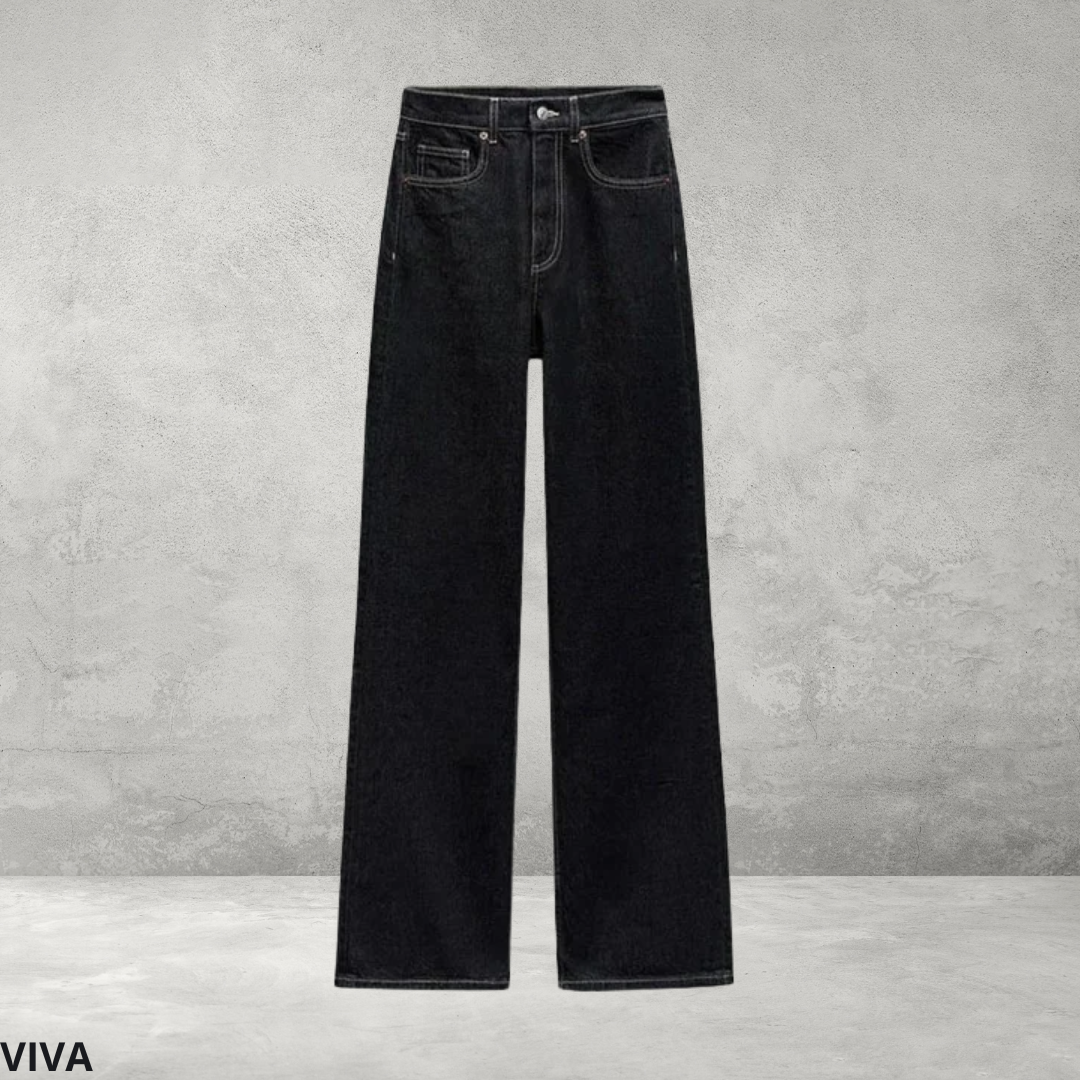 Dames Denim Set – Vintage Jas en Broek met Ceintuur