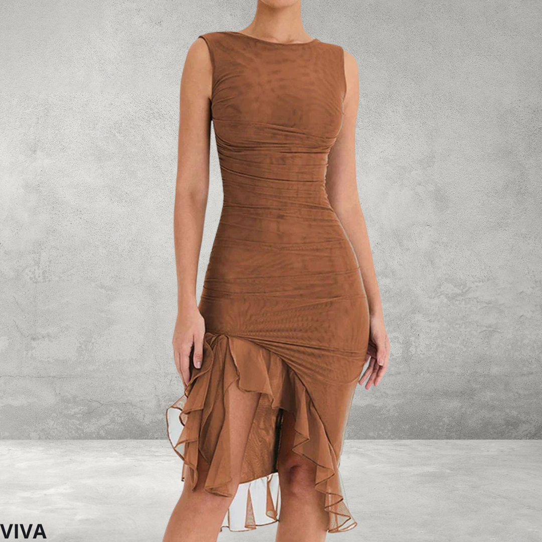 Elegant Dames Midijurk met Ruches
