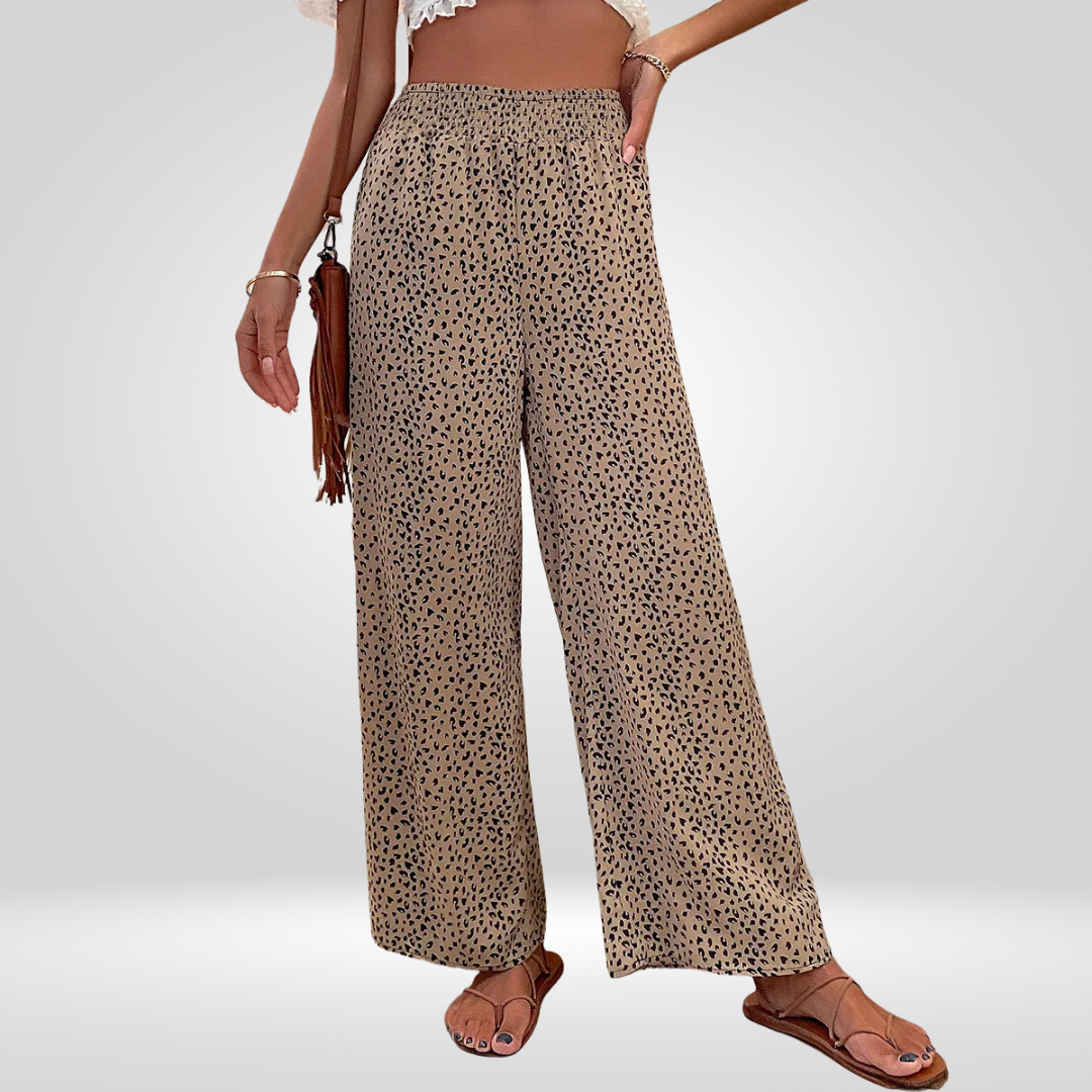 Dames Wijde Broek met Brede Pijpen – Trendy en Comfortabel Design