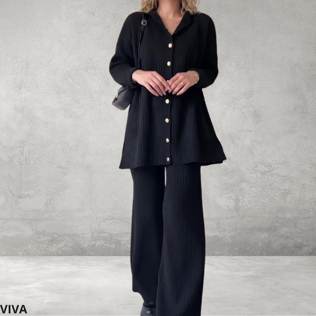 Dames Set met Overhemd en Broek – Stijlvol en Comfortabel Design