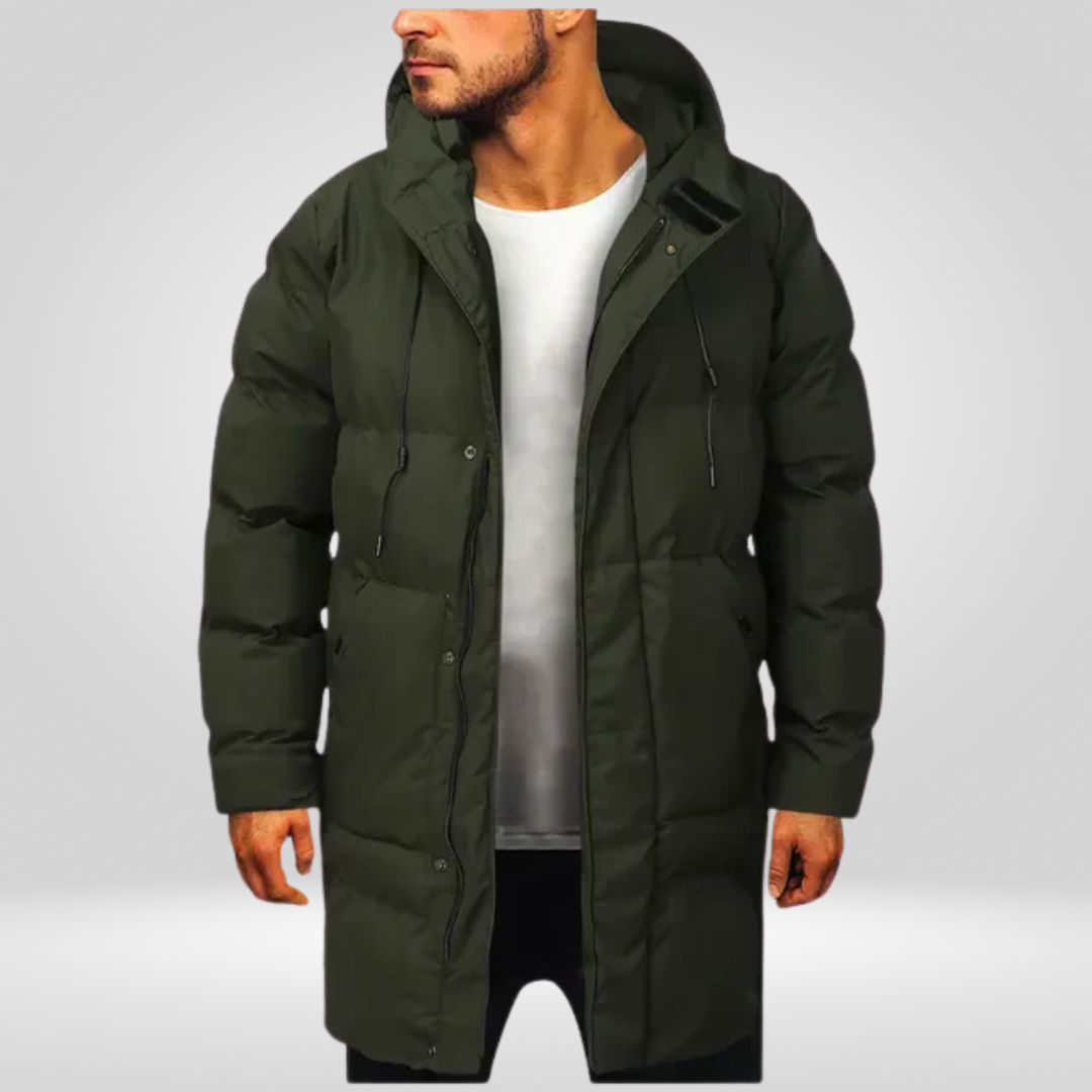 Winterparka voor Heren – Lange Winddichte Jas voor Koude Dagen