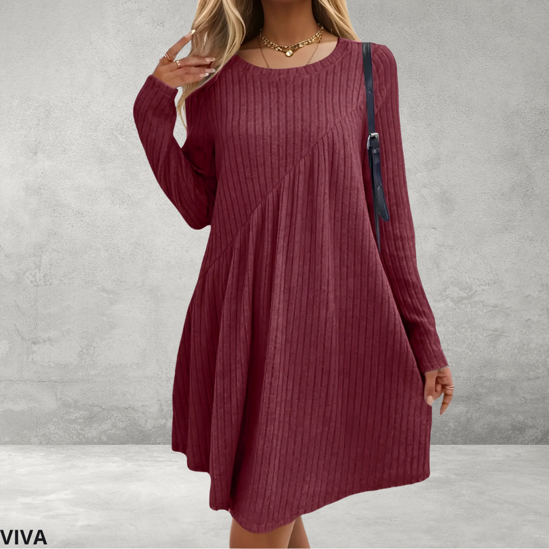 Zachte Damesjurk – Comfortabele Casual Jurk met Elegante Pasvorm