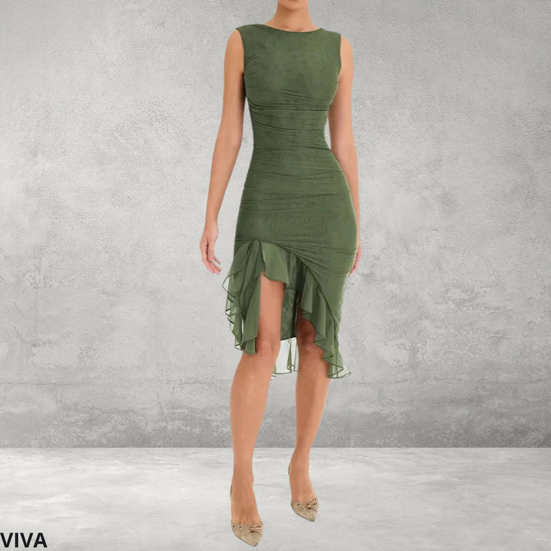 Elegant Dames Midijurk met Ruches