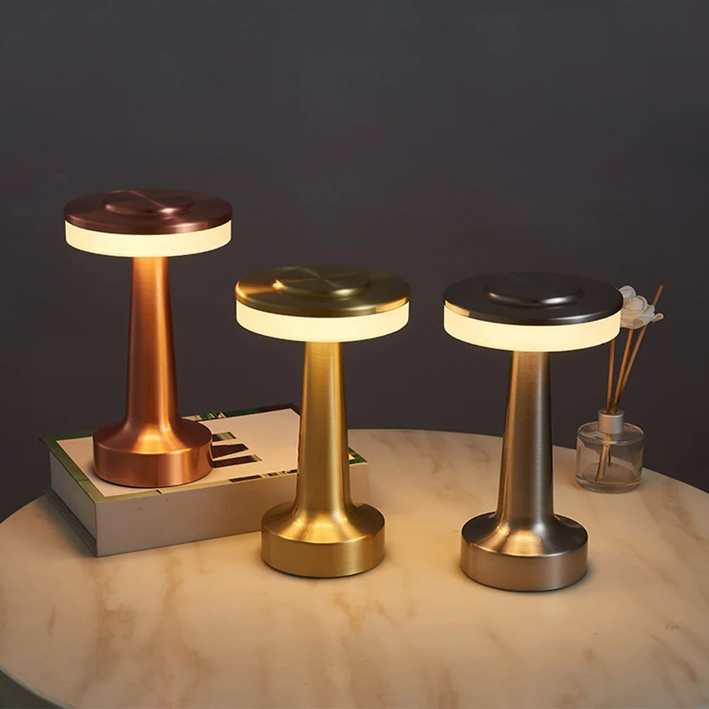 USB Oplaadbare Nachtlamp - Retro Design voor Slaapkamer en Camping