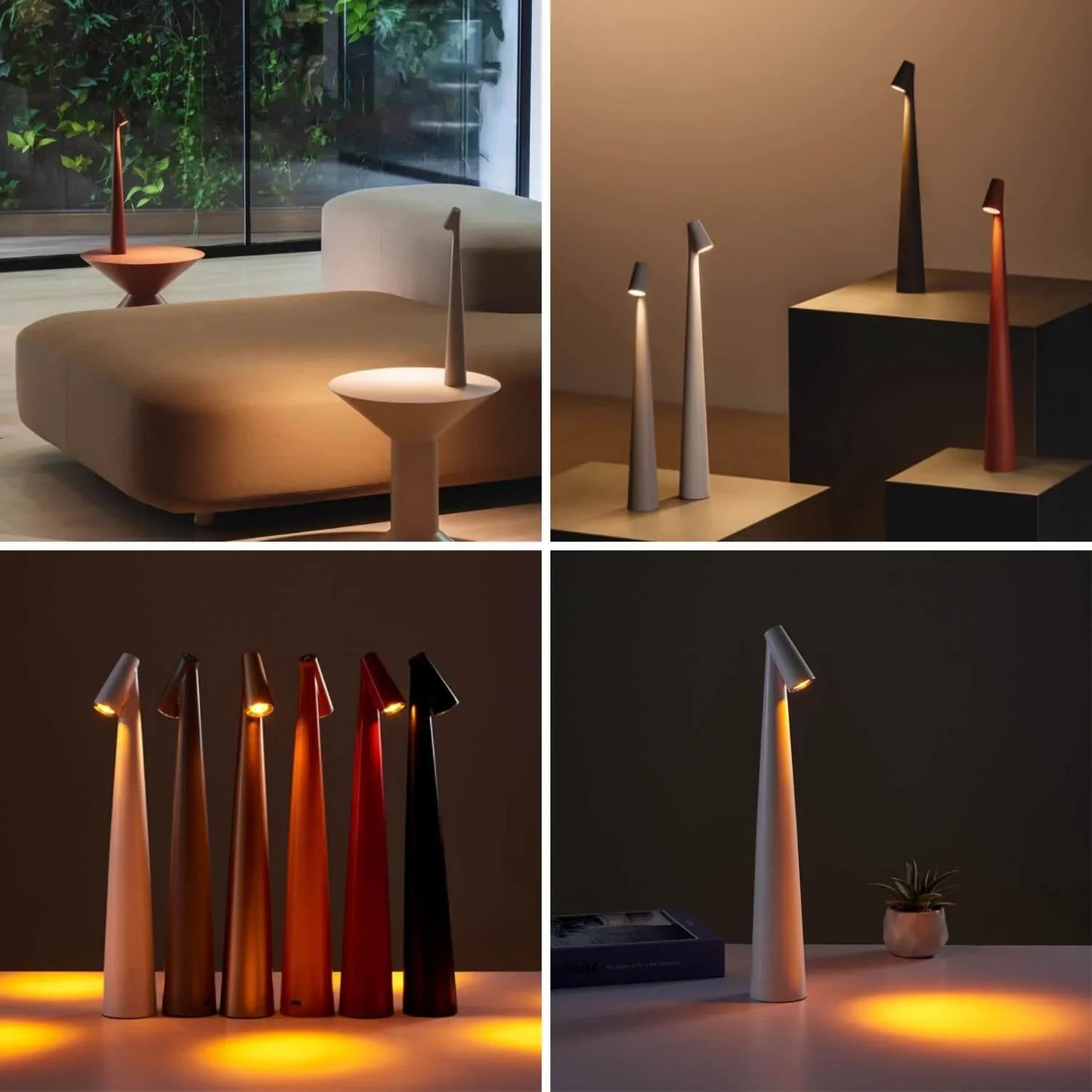 Minimalistische LED Tafellamp – Draadloze en Energiezuinige Verlichting