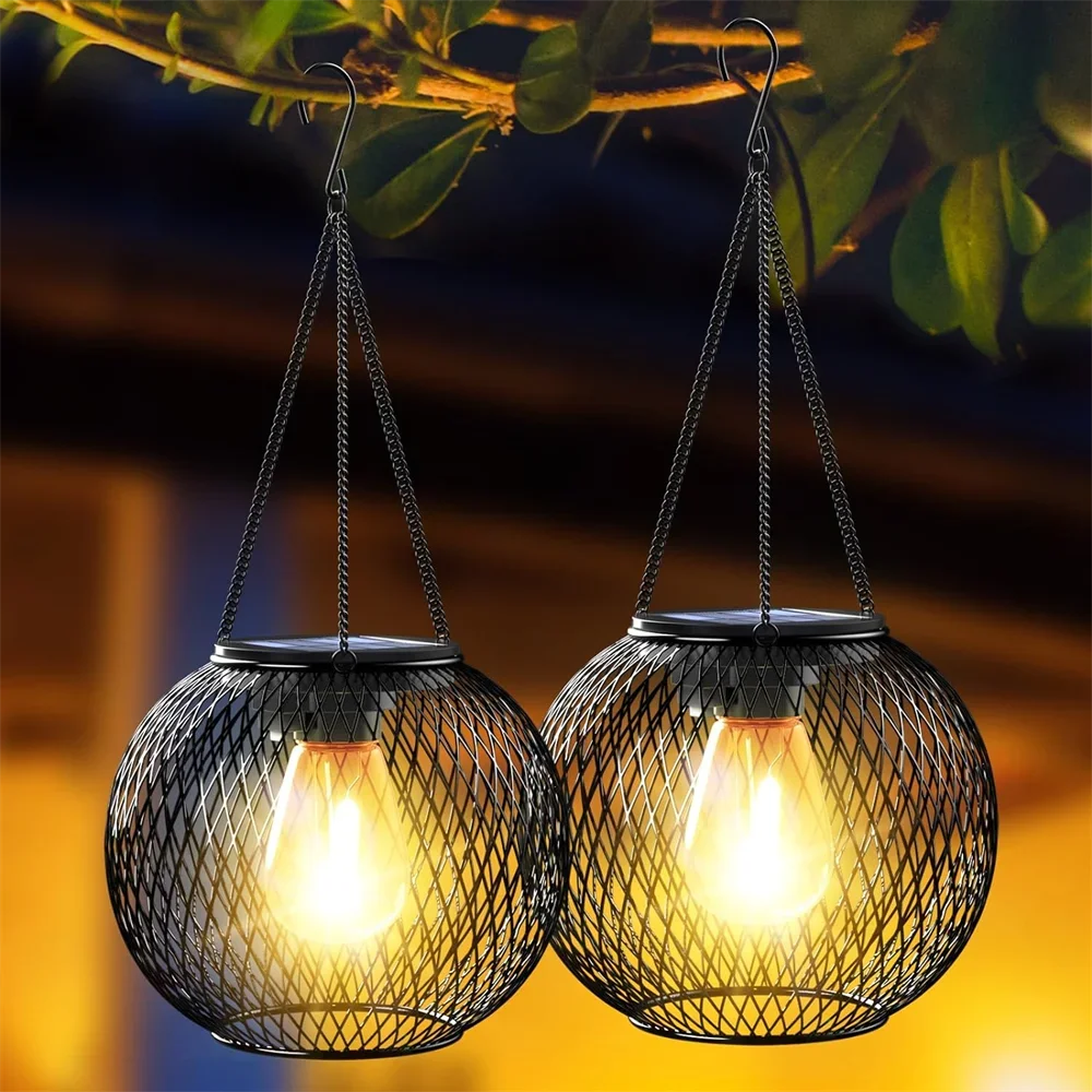 Buiten Zonne-energie Lantaarn - Waterdichte Hanglamp voor Tuin