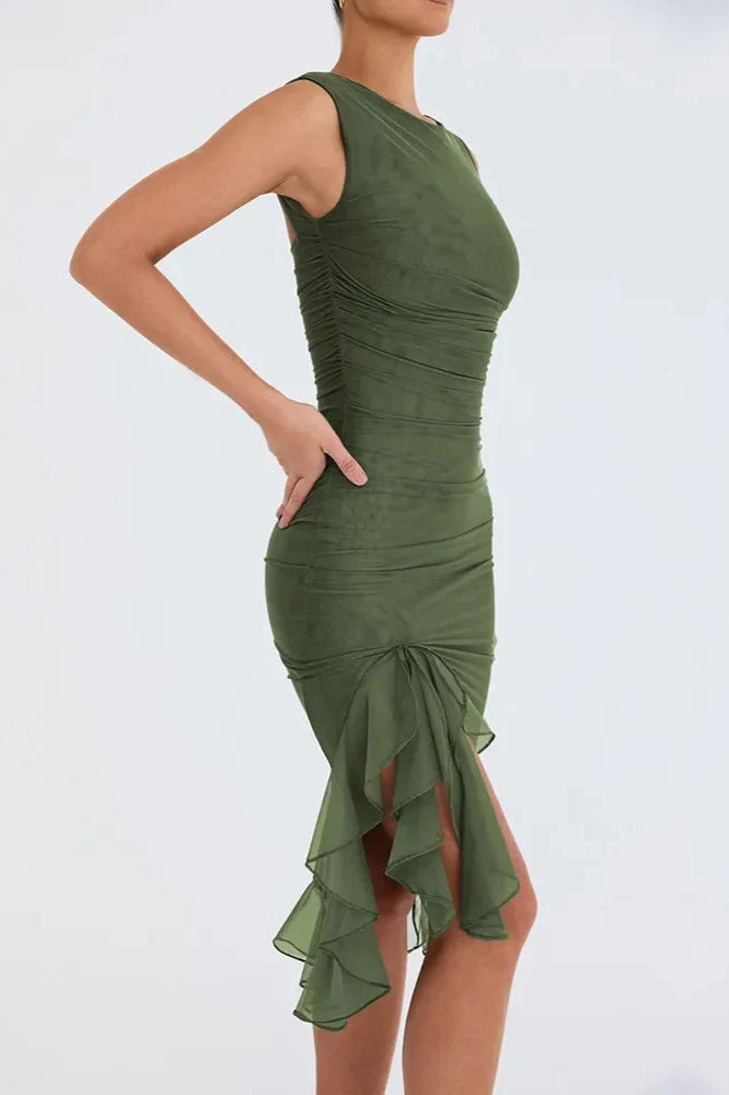 Elegant Dames Midijurk met Ruches