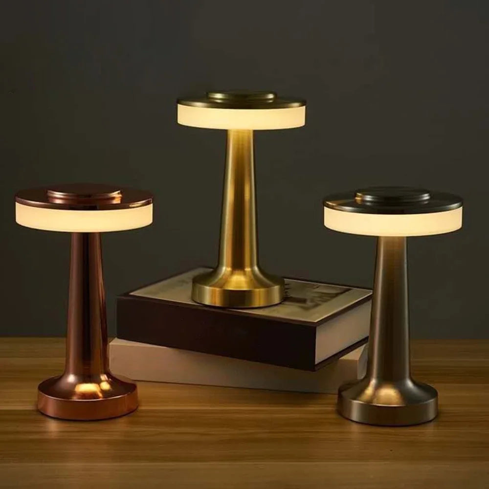 USB Oplaadbare Nachtlamp - Retro Design voor Slaapkamer en Camping