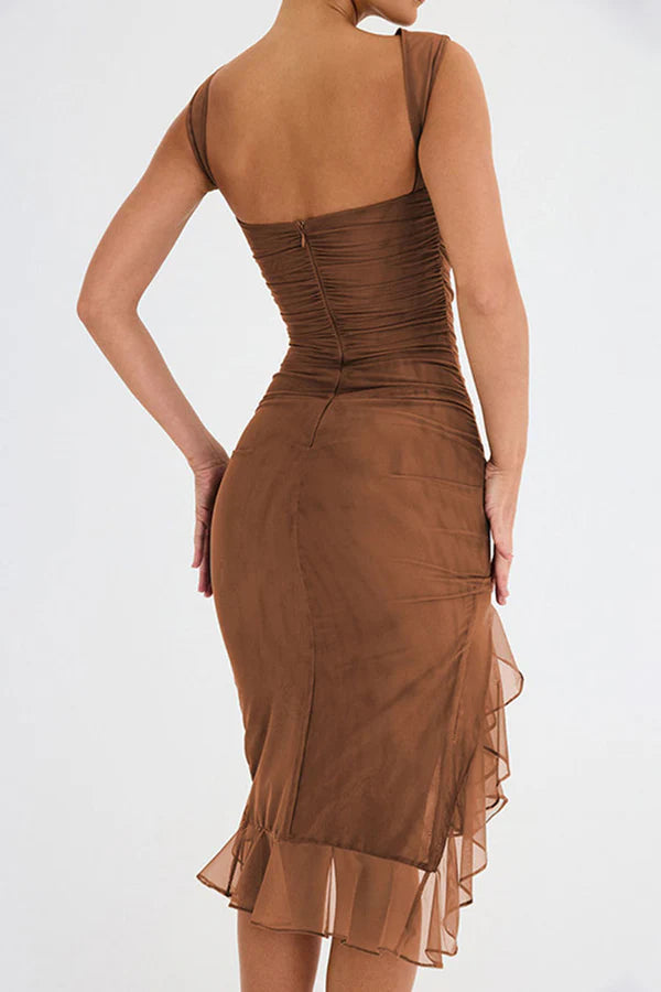 Elegant Dames Midijurk met Ruches