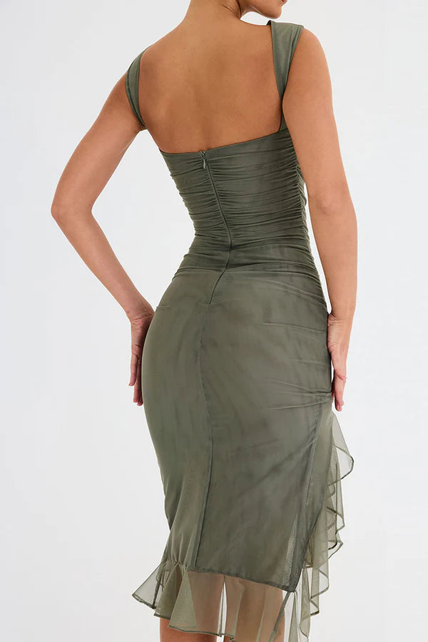 Elegant Dames Midijurk met Ruches
