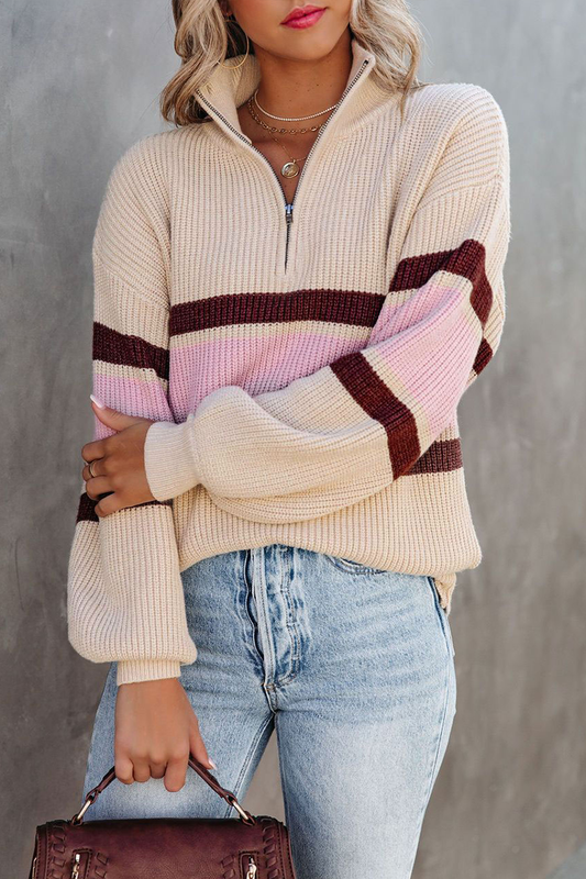 Mila Modern Stripe Trui | Comfortabele Gestreepte Pullover