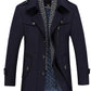 Heren Trenchcoat Design | Elegante Winddichte Winterjas