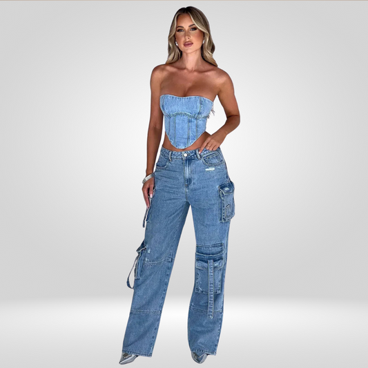 Wijde Cargobroek - Trendy en Comfortabel voor de Stoere Vrouw
