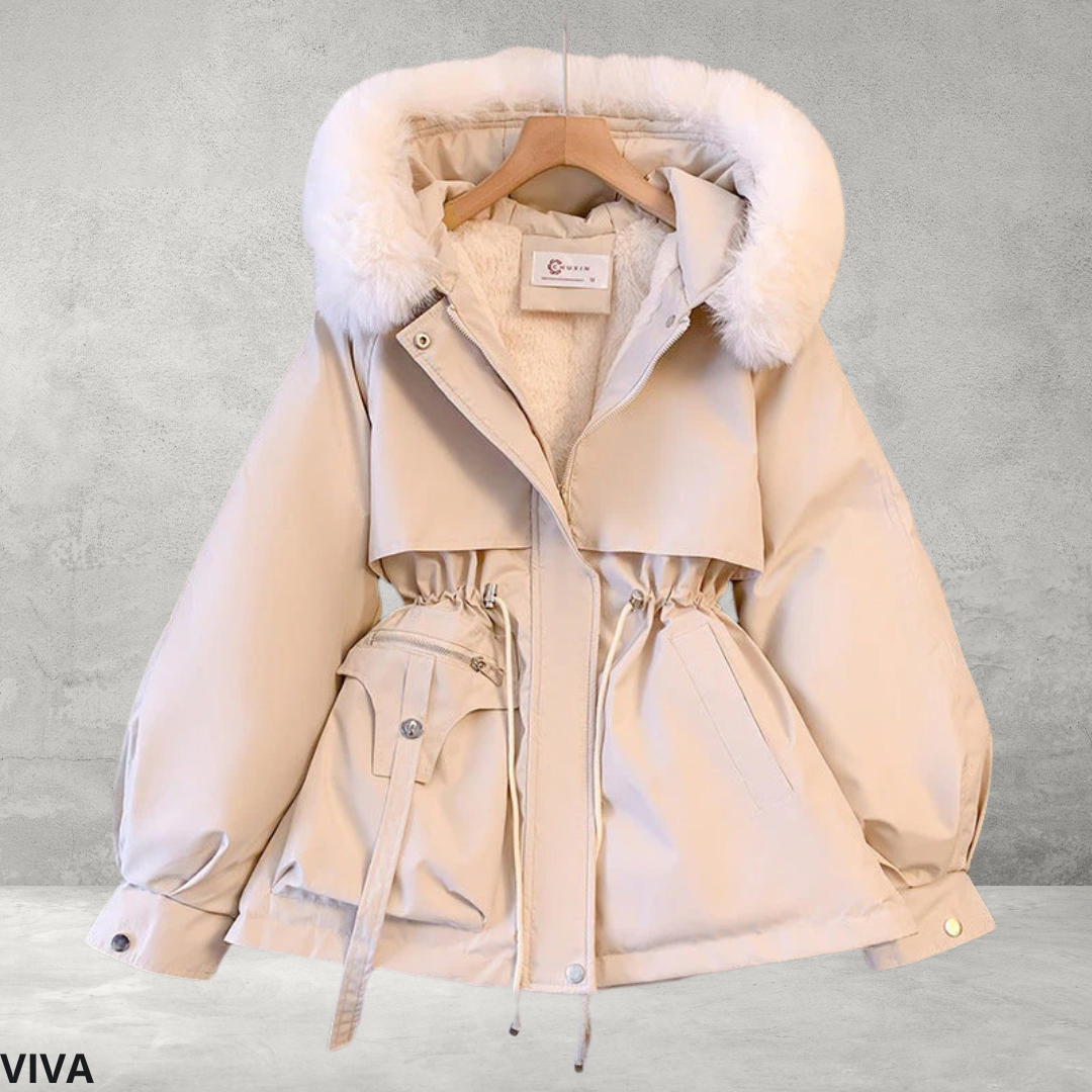 Elegante winterjas voor dames met bont