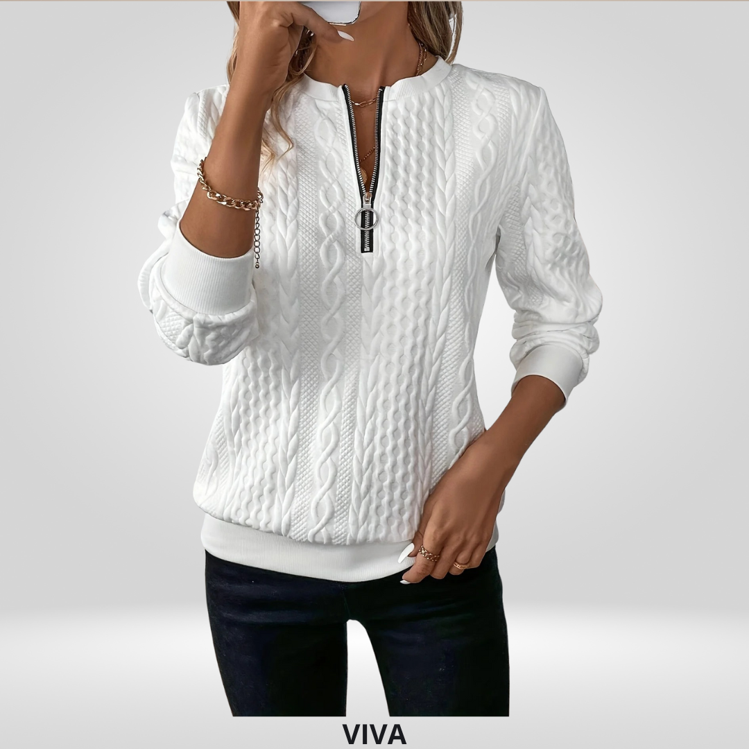 Dames Sweater met rits