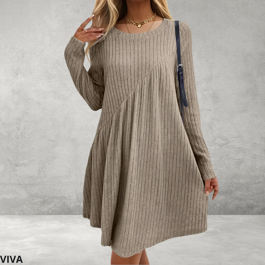 Zachte Damesjurk – Comfortabele Casual Jurk met Elegante Pasvorm