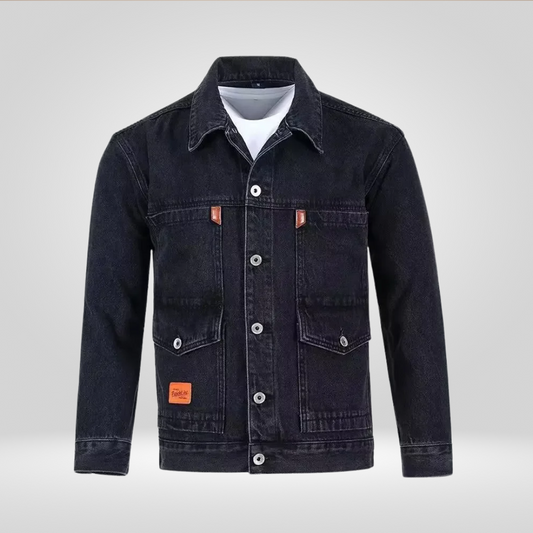 Heren Spijkerjack | Stoer Casual Denim Jacket met Losse Pasvorm