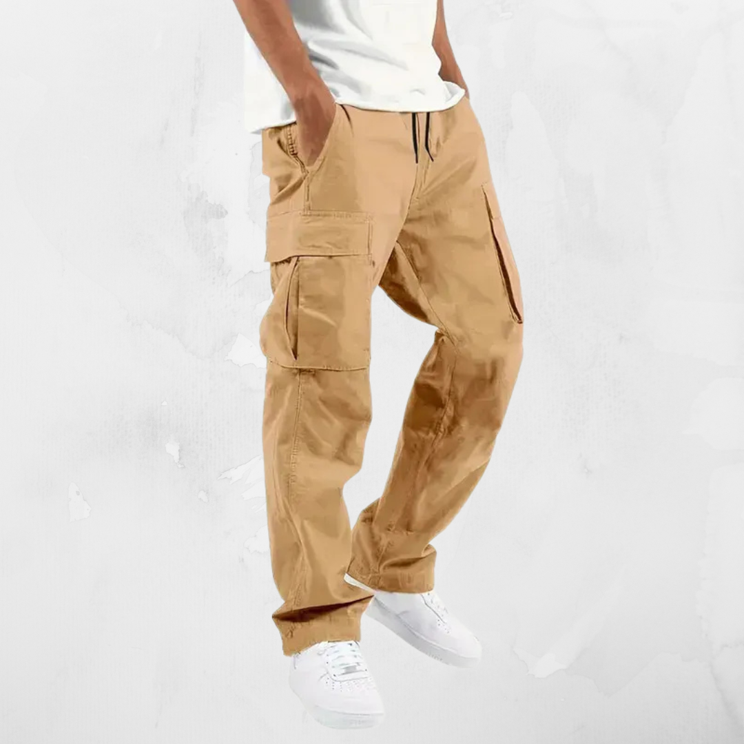 Heren Joggingbroek | Comfortabele Cargo Sportbroek met Trekkoord