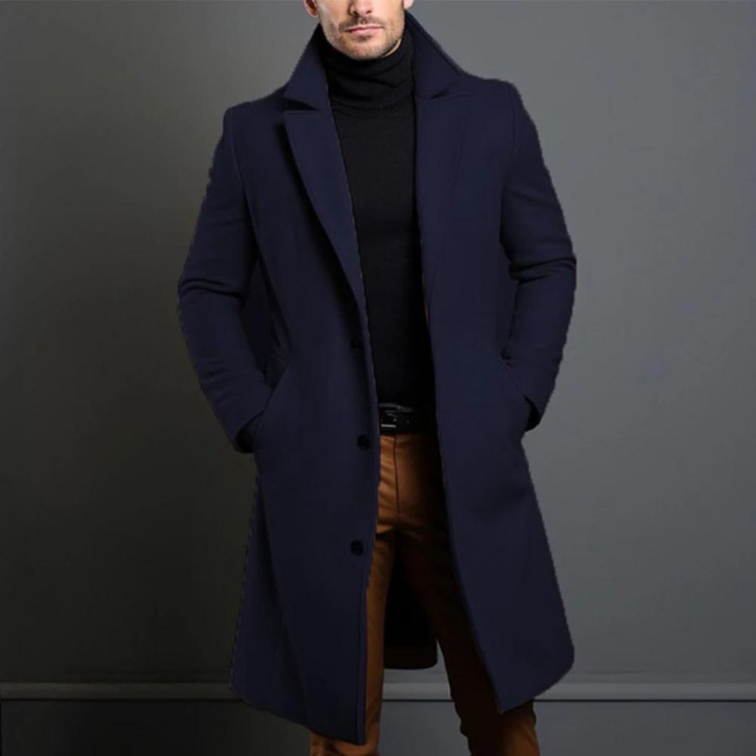 Niels™ Wollen Trenchcoat – Tijdloze Elegantie en Comfort voor de Herfst