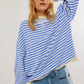 Gestreepte oversized Dames trui