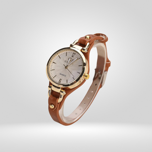Stijlvol Gouden Polshorloge voor Dames – Elegant Design
