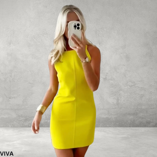 Bodycon Mini-Jurk – Mouwloze Vakantie Jurk voor Dames