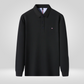 Heren Poloshirt - Lange Mouwen met Borduurwerk, Comfortabel en Ademend