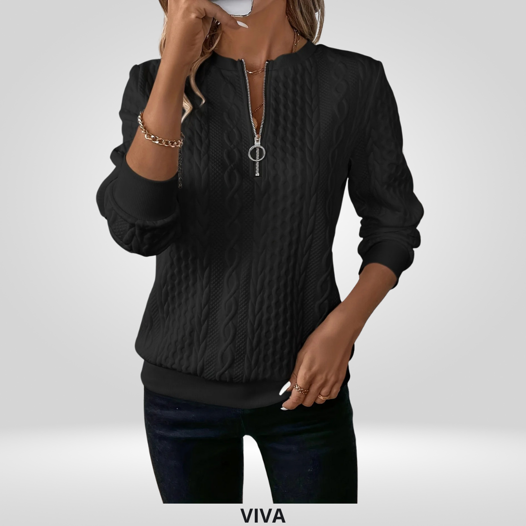 Dames Sweater met rits