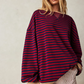 Gestreepte oversized Dames trui