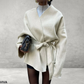 V Hals Losse Casual Dames Jas