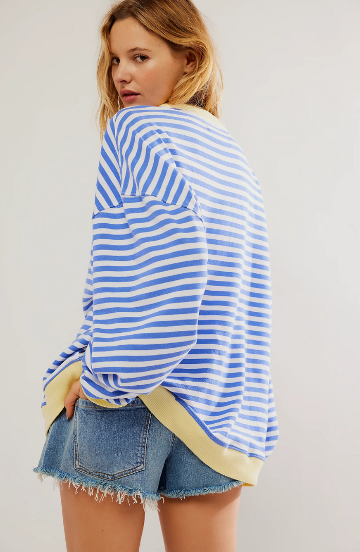 Gestreepte oversized Dames trui