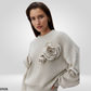 Bloemdesign Gebreide Dames Trui