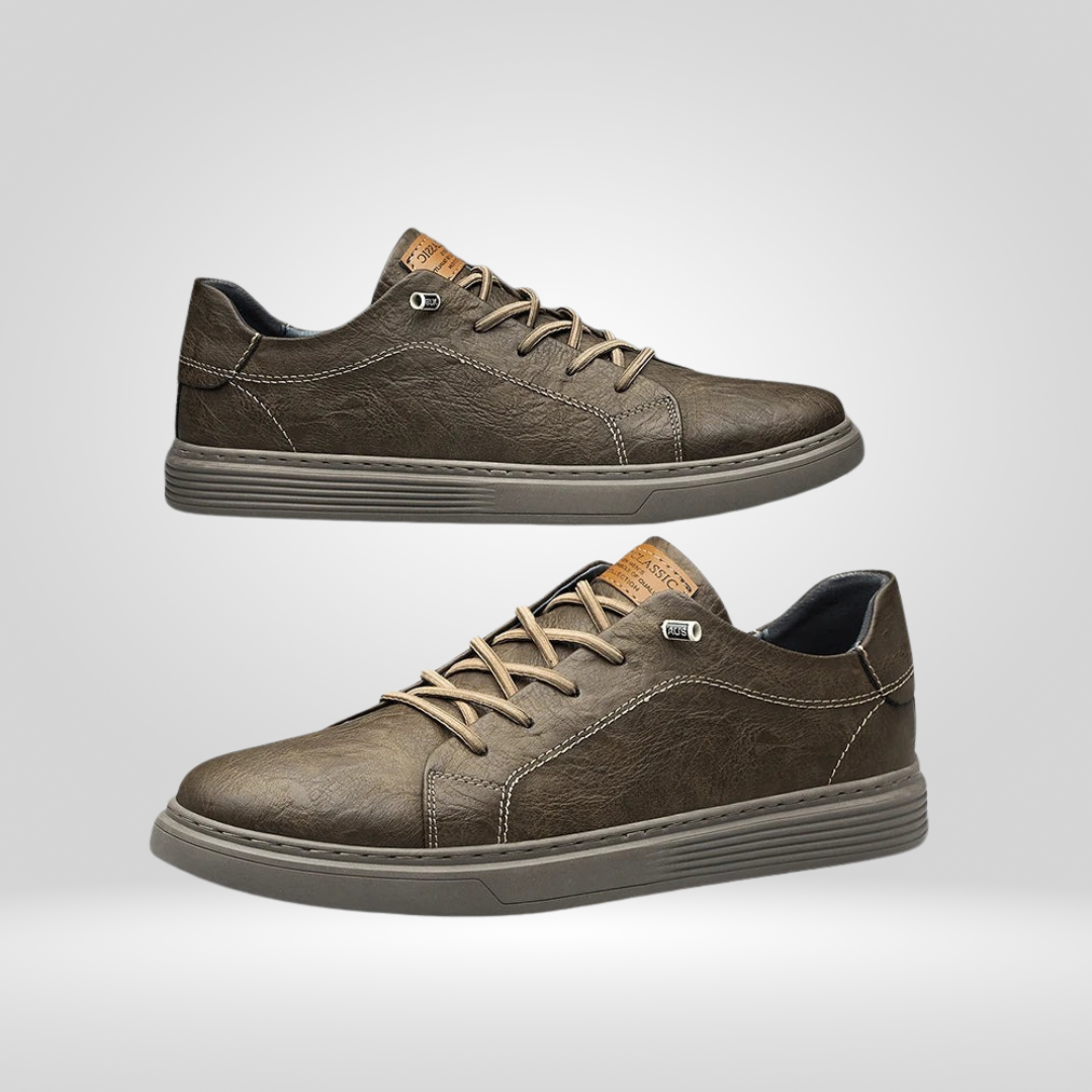 Genuine Leather Sneakers