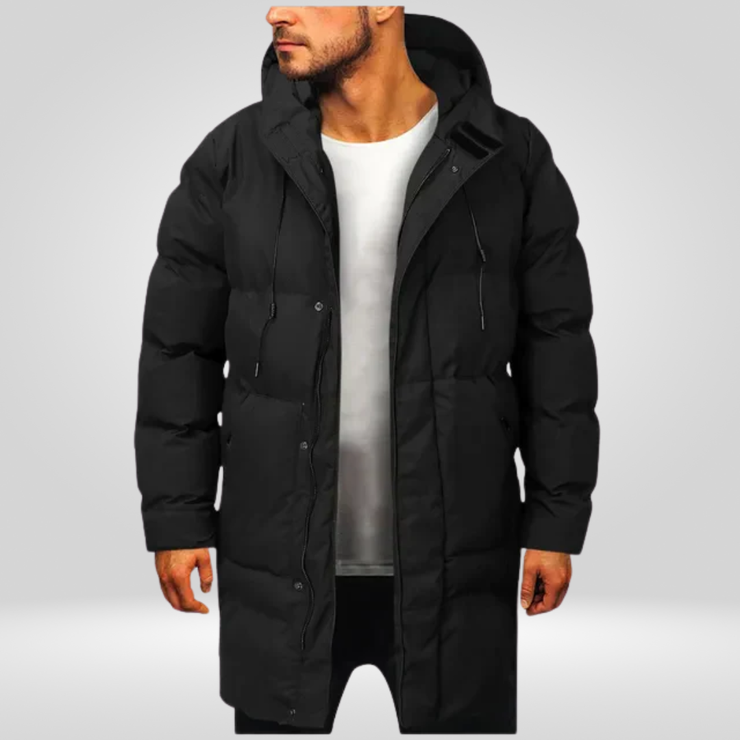 Winterparka voor Heren – Lange Winddichte Jas voor Koude Dagen