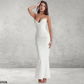 Dames Bodycon Midijurk – Corsetstijl, Mouwloos & Open Rug