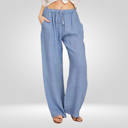Dames Katoenen Linnen broek