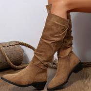 Dilara™ Kniehoge Cowboylaarzen - Stijlvolle Western met een Moderne Twist