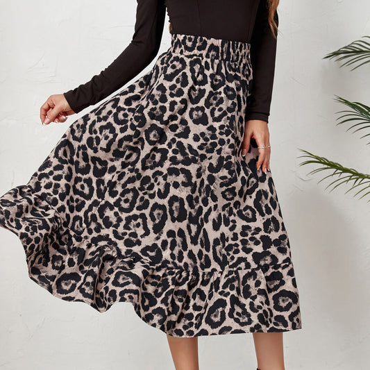 Lina - Leopard rok voor dames