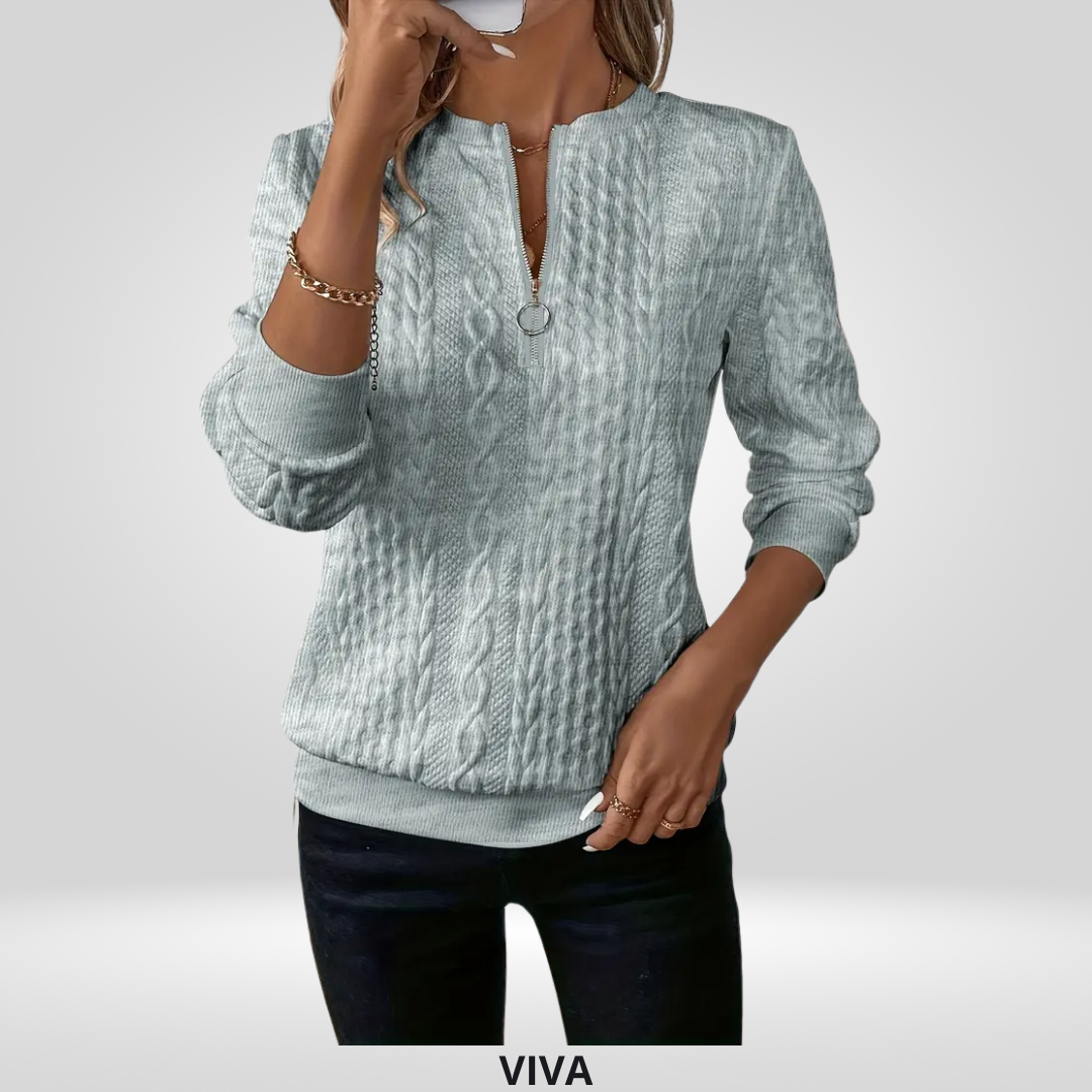 Dames Sweater met rits