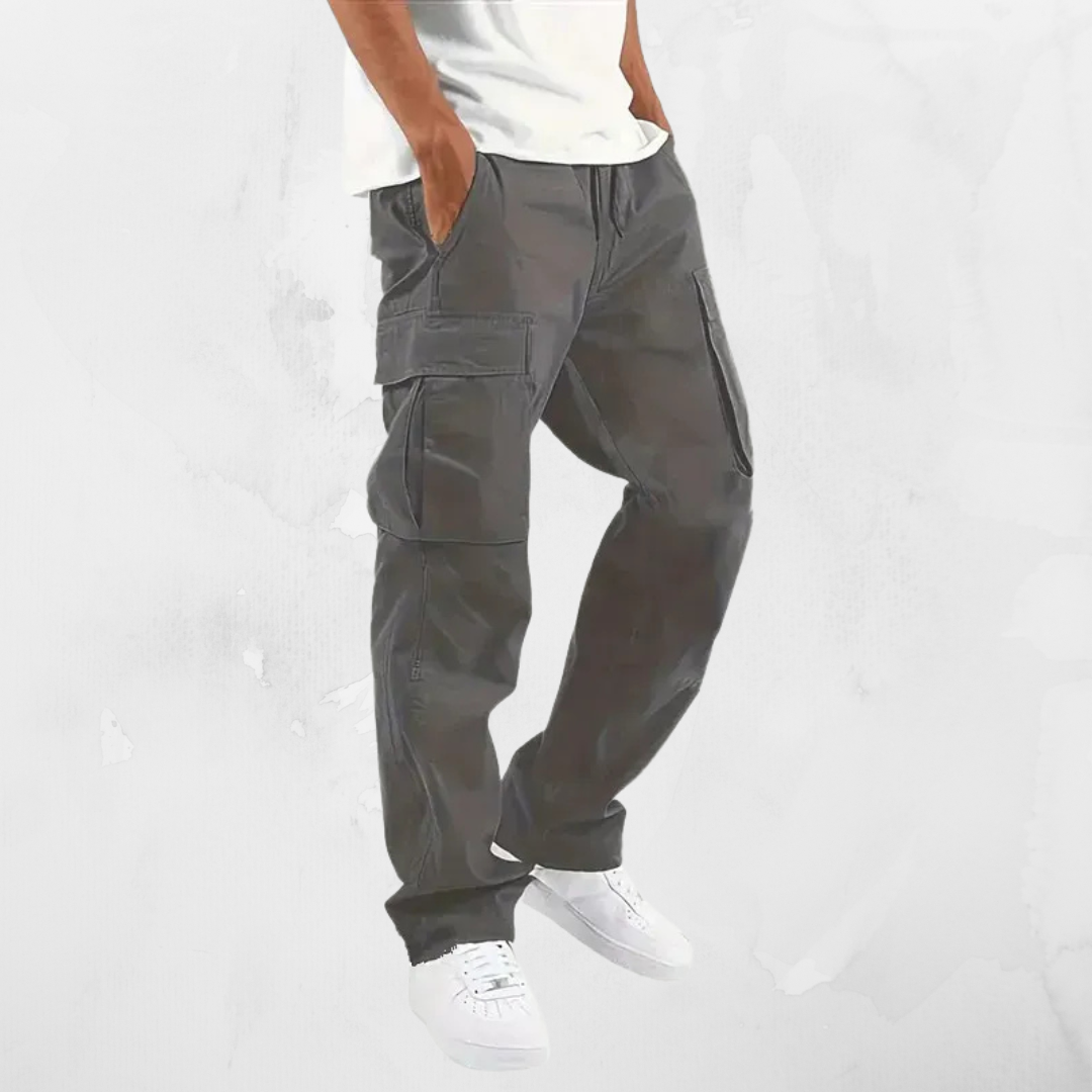 Heren Joggingbroek | Comfortabele Cargo Sportbroek met Trekkoord