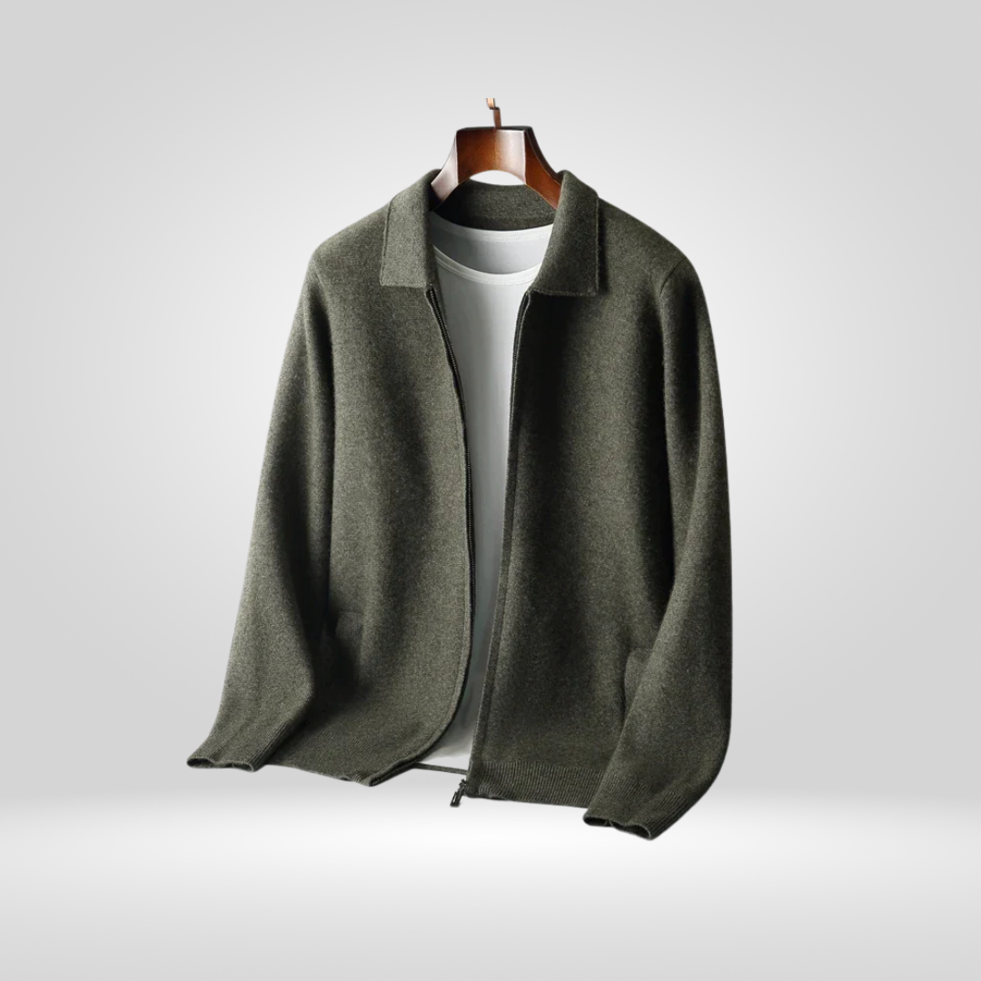 Sainter Heren Full Zip Sweater