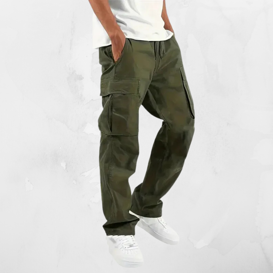 Heren Joggingbroek | Comfortabele Cargo Sportbroek met Trekkoord