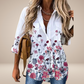 Elegante Damesblouse – Losse Pasvorm met Lange Mouwen en Casual Print