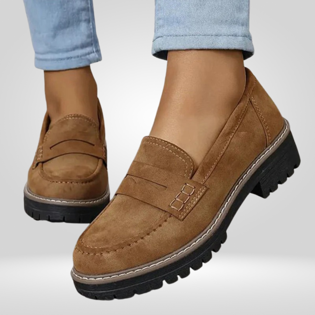 Luxe Dames Instappers – Mocassins van Zacht Suède in Elegante Stijl