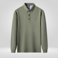 Heren Poloshirt - Lange Mouwen met Borduurwerk, Comfortabel en Ademend
